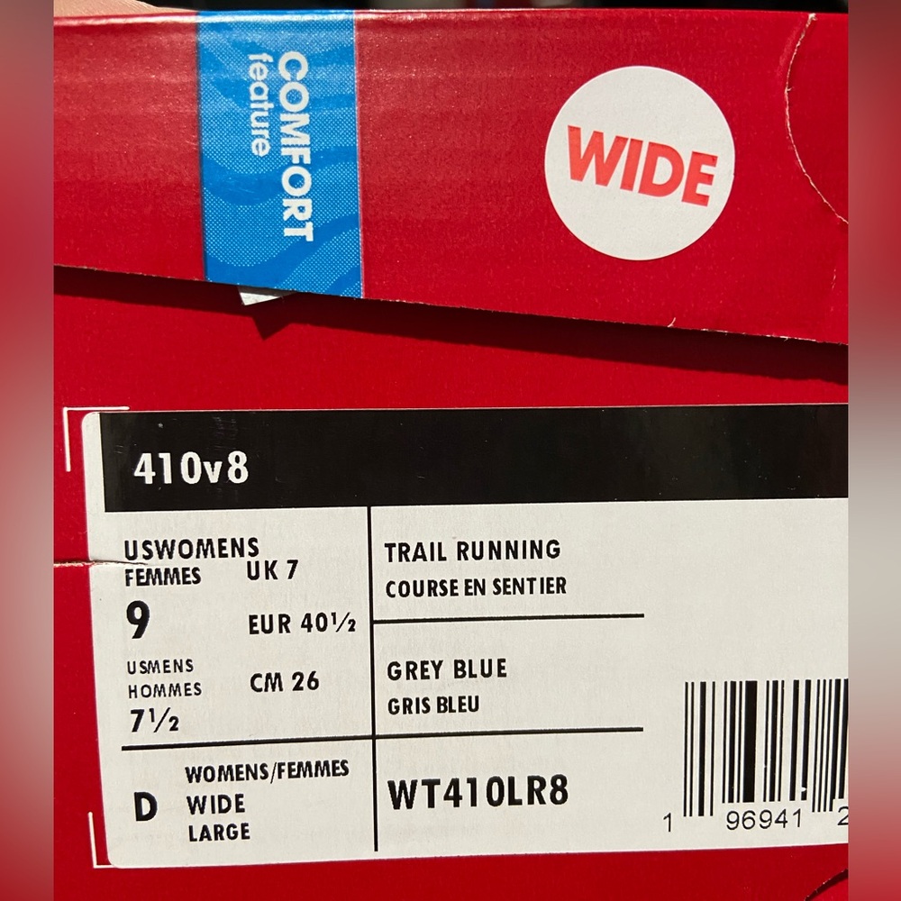 New Balance Women's 410 V8 Trail Running Shoe. Size 9, Wide. Brand New/In Box - Picture 6 of 7